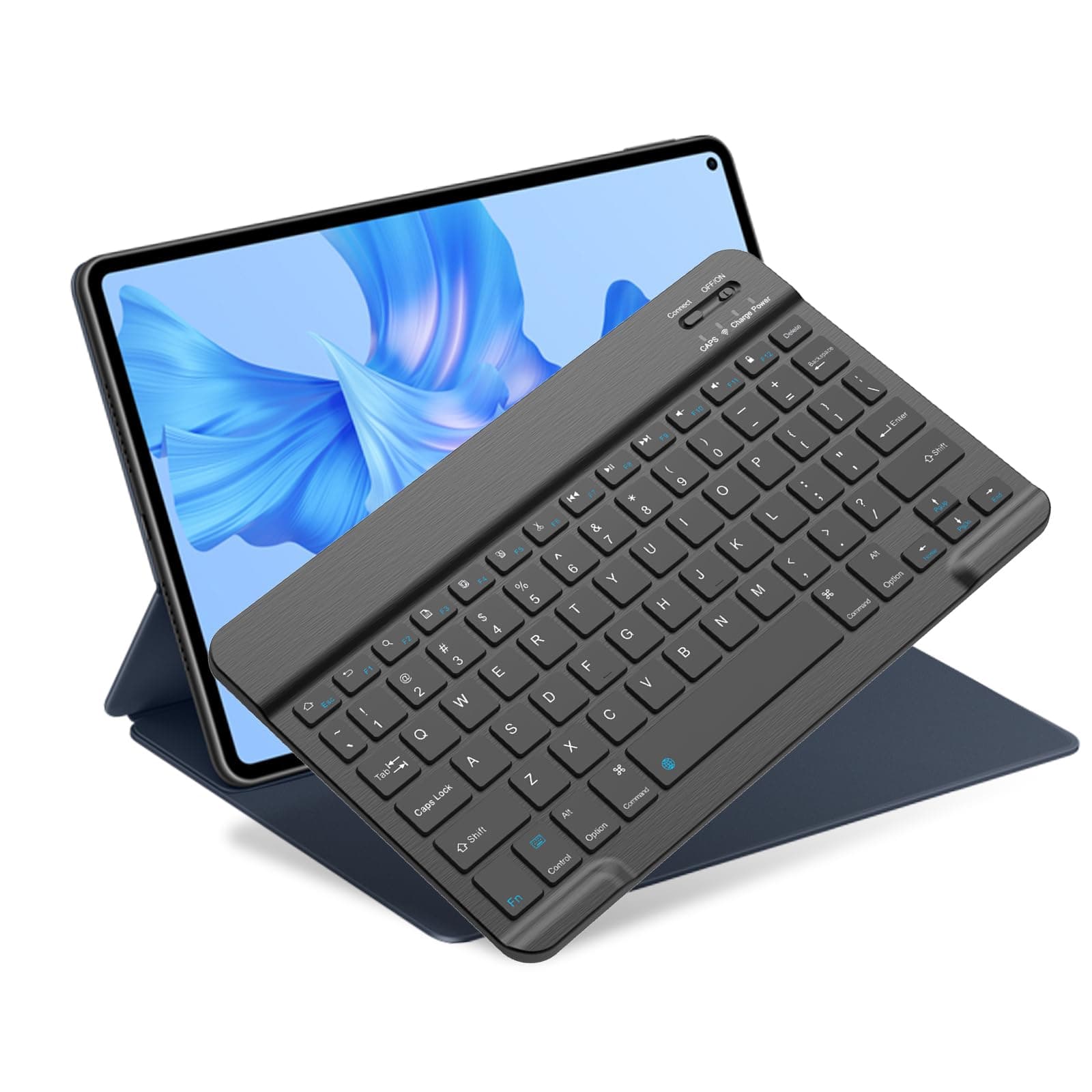NOOX Bluetooth Keyboard for iPad 10th Generation, iPad Pro 13/12/11/10/9/8/7 inch, iPad Air 13/11th Gen, iPad mini Tablets, etc. - Slim Wireless Portable Travel Office Computer Accessories