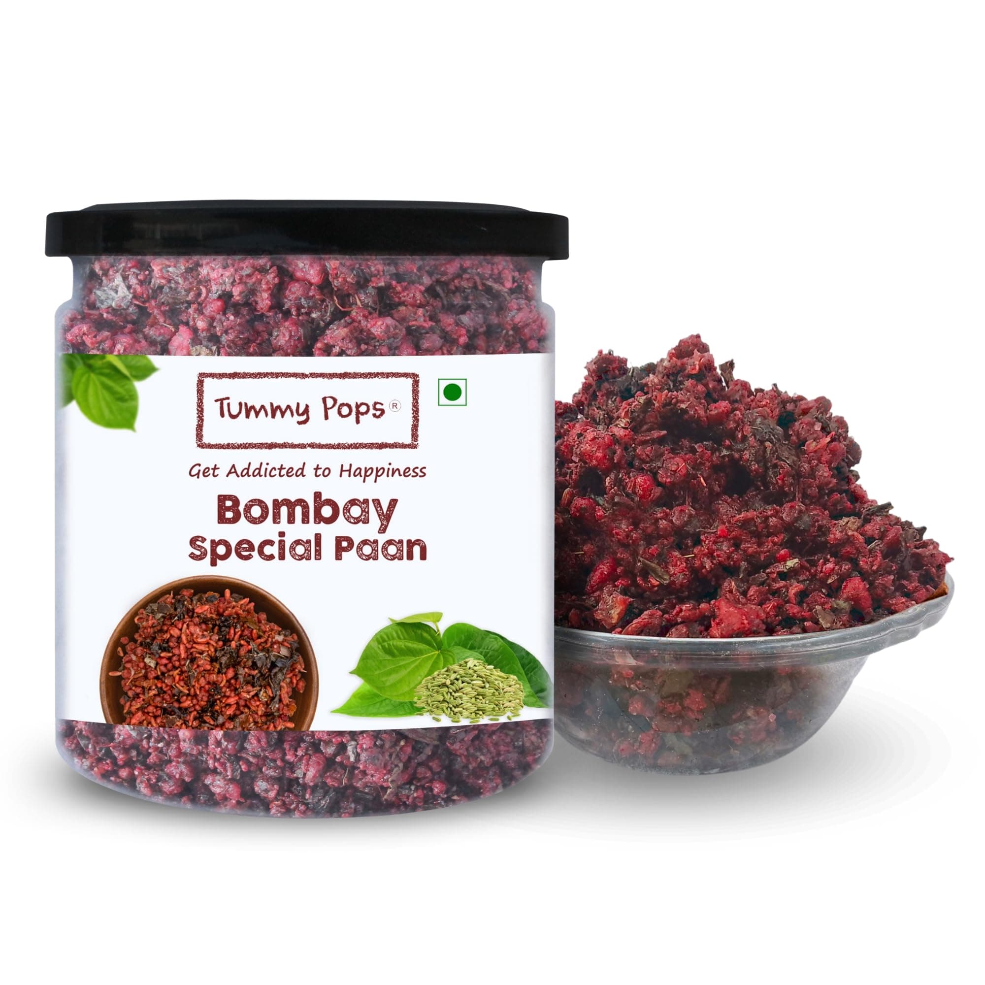 Tummy Pops| Premium Meetha Paan Without Supari | Hygienically Prepared & Packed | After Meal Digestives Mukhwas, Premium Handmade Sweet Mouth Fresheners (Bombay Special Paan, 300gm)