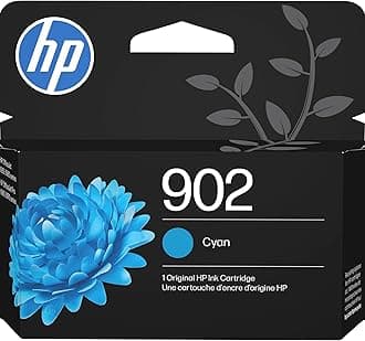 902 Cyan Ink Cartridge | Works OfficeJet 6950, 6960 Series, OfficeJet Pro 6960, 6970 Series | Eligible for Instant Ink | T6L86AN
