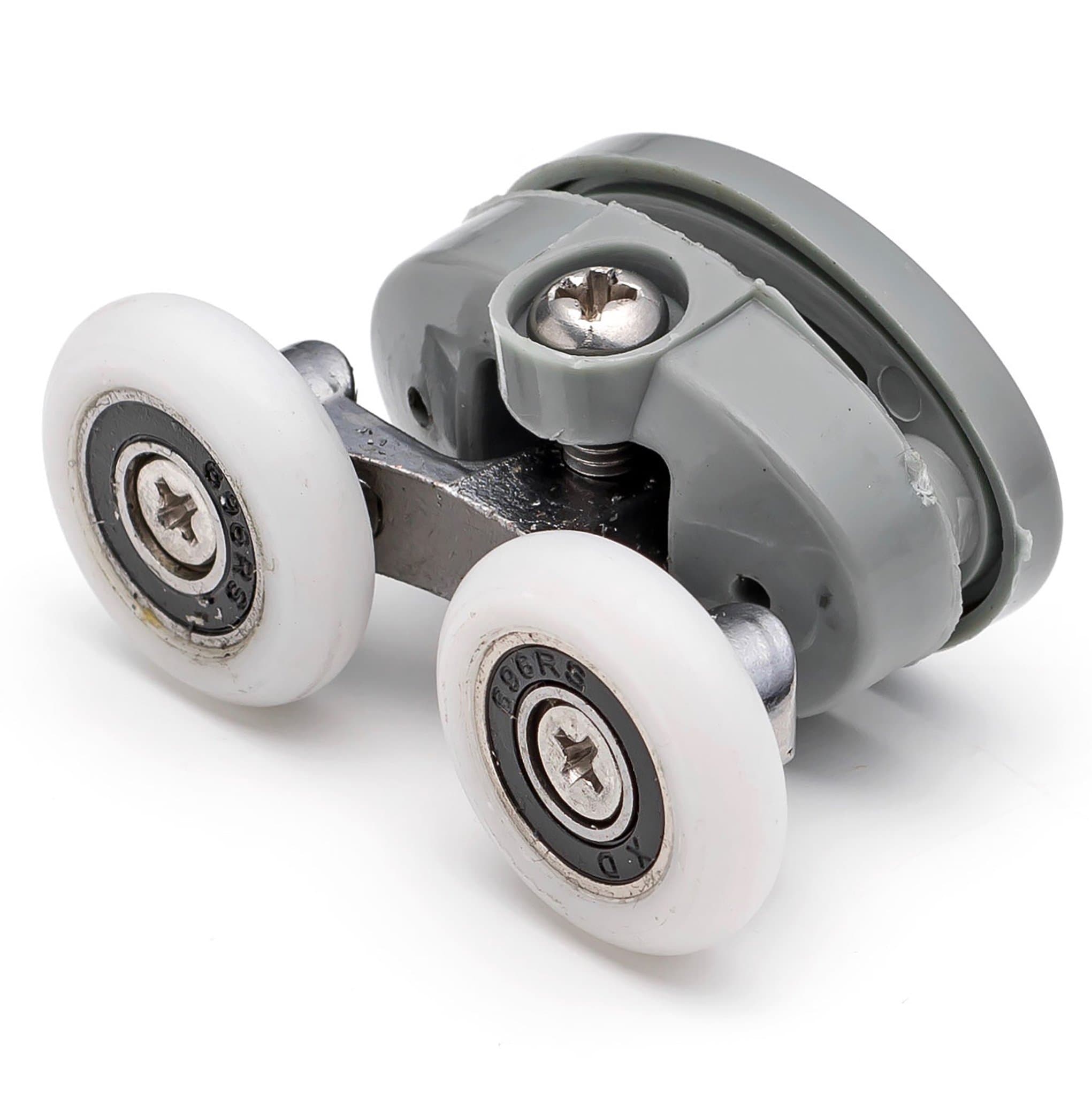 2 x Double Top Butterfly Shower Door Rollers/Runners/Wheels 23mm wheel diameter L056 by Shower Part