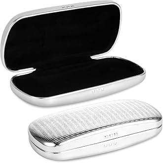 Metal Glasses Case Hard Shell, Aluminum Spectacles Box Eyeglass Sunglasses Case for Men Women Kids, Reading Glasses Holder