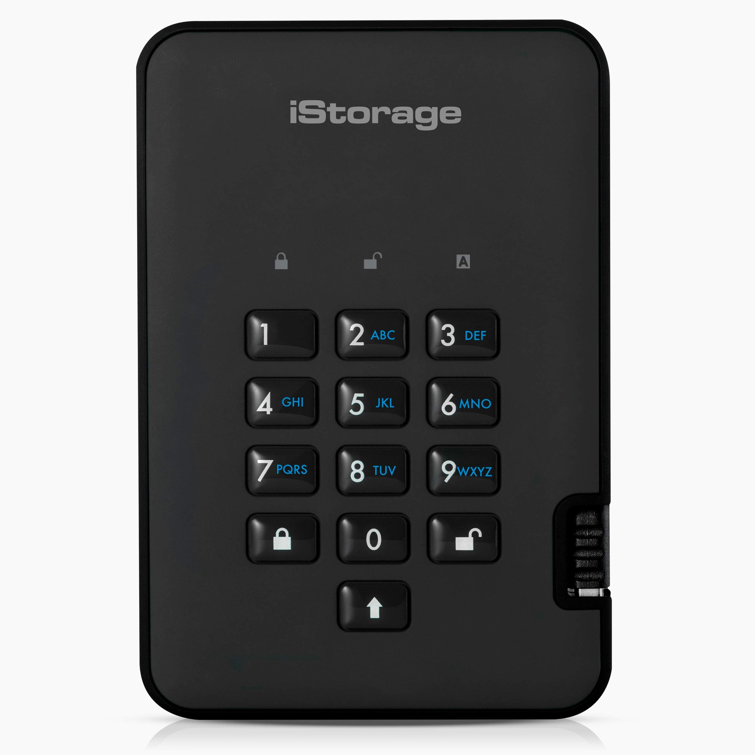 iStorage diskAshur2 HDD 2TB Black | Secure portable hard drive | Password protected | Dust & water resistant | Hardware Encryption