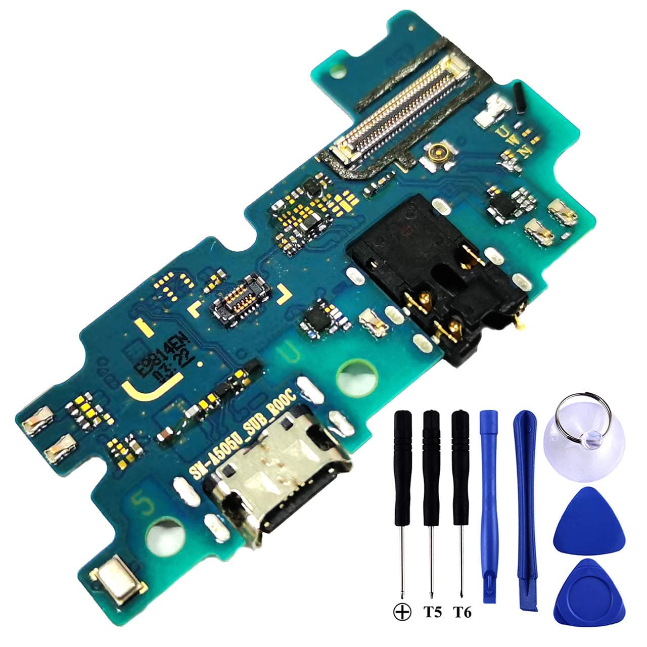 Galaxy A50 USB Charging Port Flex Cable Replacement -A505U Type C Charger Dock Board Flex Cable Connector for Samsung A50 A505U Port Flex Cable Repair Part with Tools Only for A50 USA