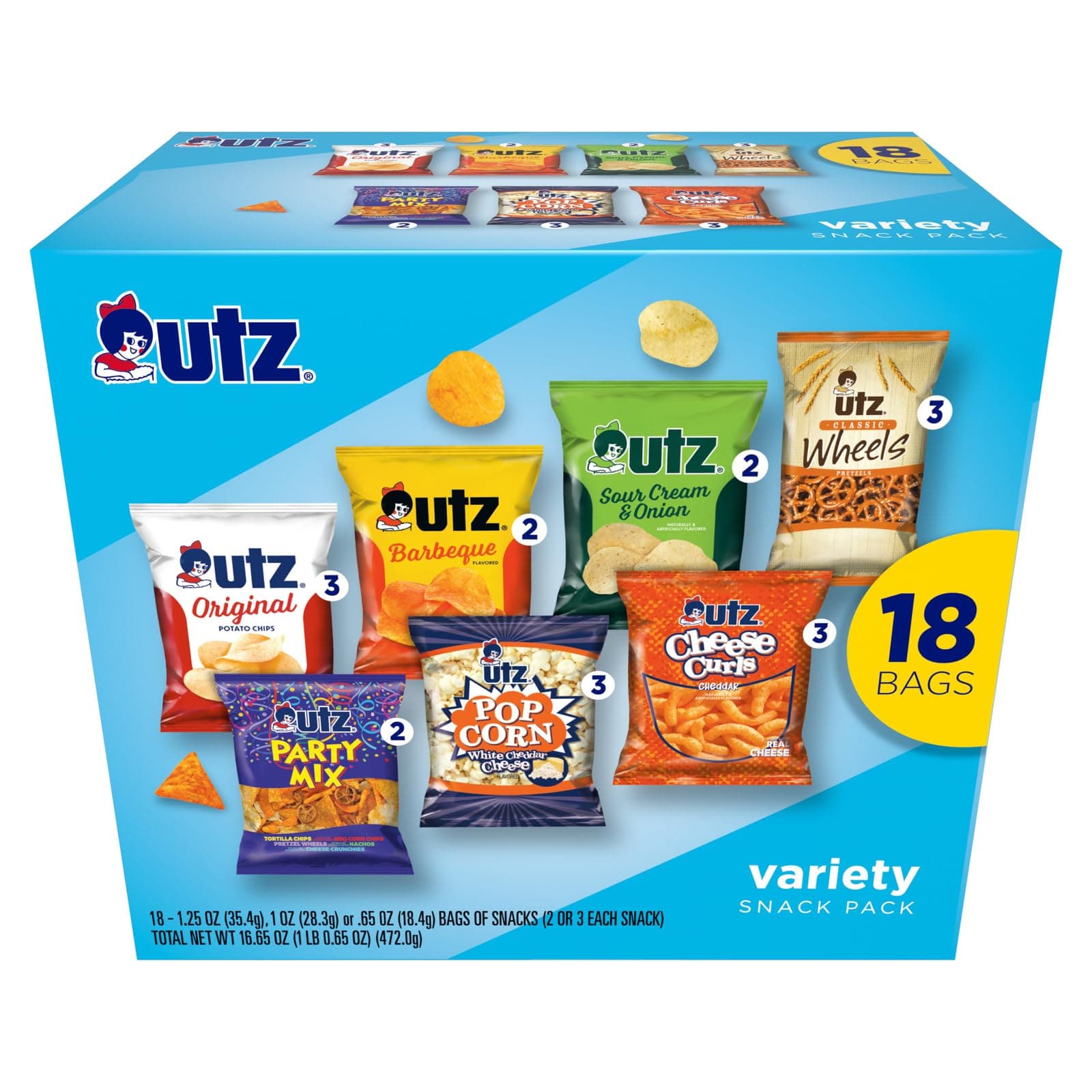Variety Snack Pack, 18 ct, 16.65 oz.