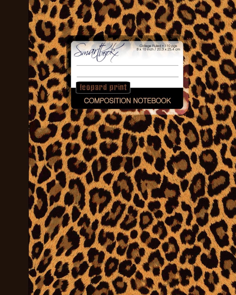 Leopard Print Composition Notebook: College Ruled Writer’s Notebook for School / Teacher / Office / Student [ Perfect Bound * Large ] (Composition Books - Animal Print Stationery / Accessories)