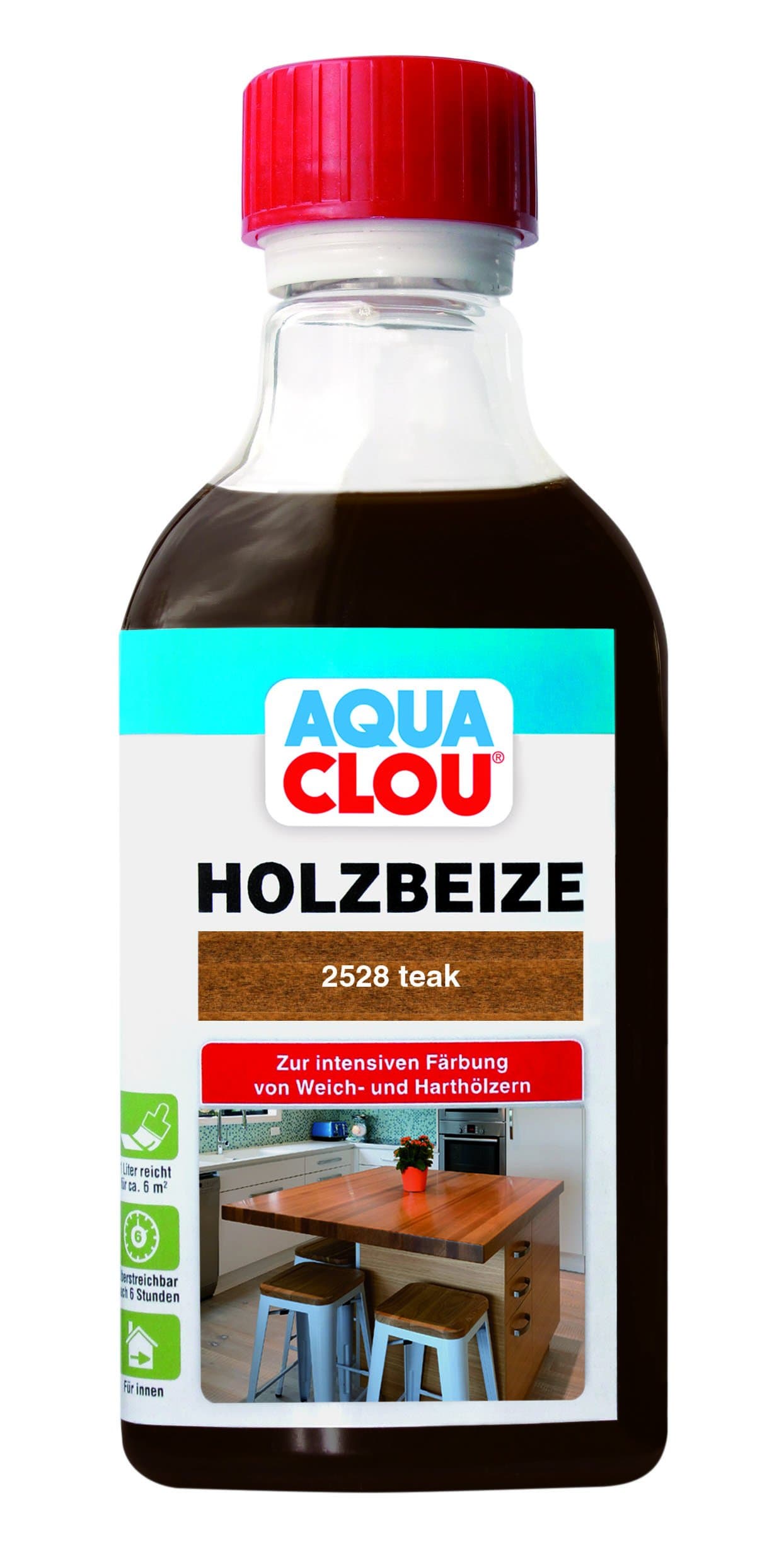 Holzbeize AQUA CLOU Teak 250 ml