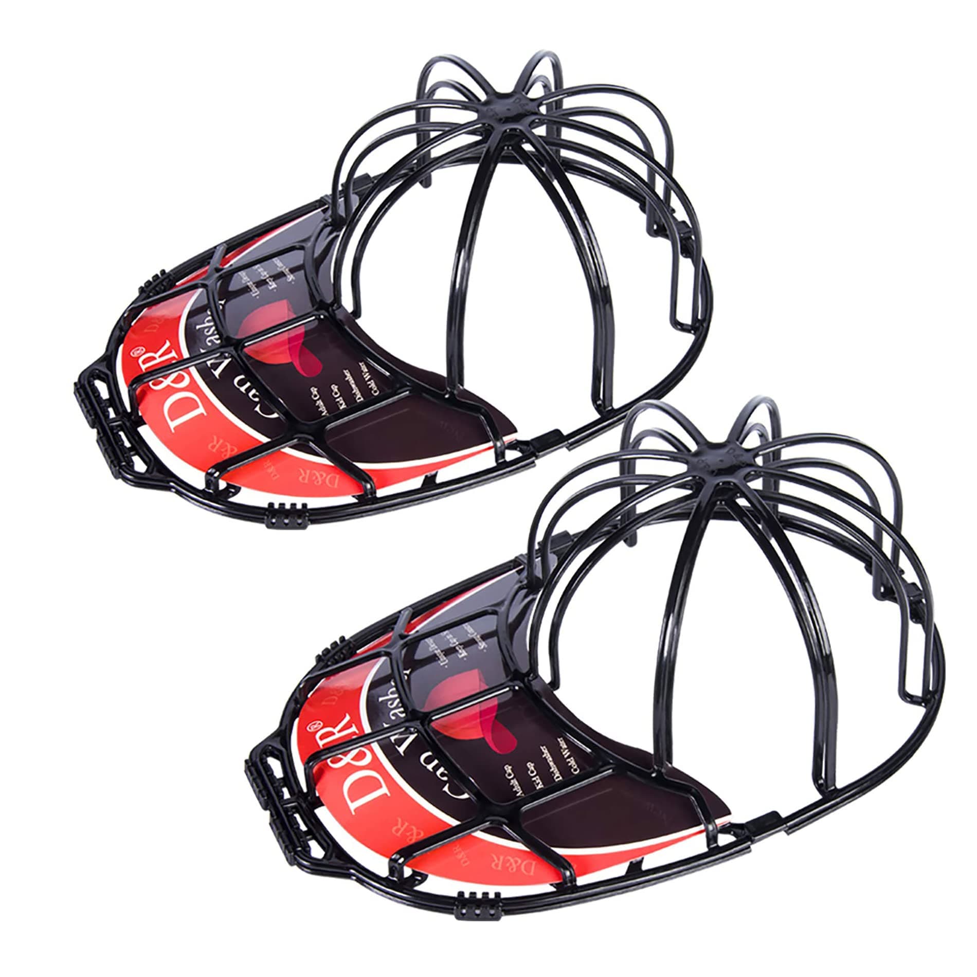 Der Rose 2 Pack Baseball Hat Washer for Washing Machine,Cap Washer Frame Cage, Hat Cleaner Protector Hat Rack for Baseball Caps