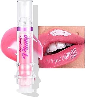 Lip Gloss Plumper Glossy Lip Lipstick, Lifter Gloss, Hydrating, Volumizes, High-Shine, Lip Plumping Lip Glass Mirror Lip Glaze Lip Makeup, Plump And Pout Lip Plumper for Women Girls