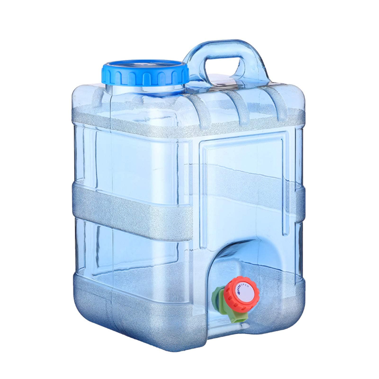 15L /20L Water Container Tap Desktop Dispenser Plastic Water Container with Tap, Portable Water Bottle Carrier for Camping Hiking Outdoor