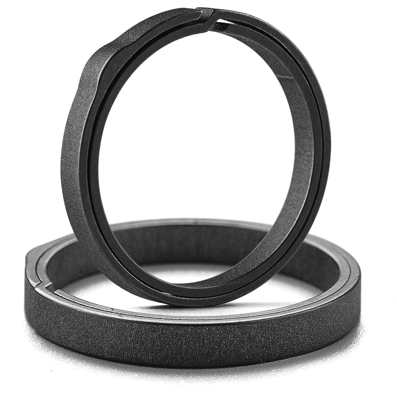 Titanium Key Ring,Elegant Quick Release Side Pushing Split Rings Kit for Keychains,Heavy Duty Keyring for Dog Tag