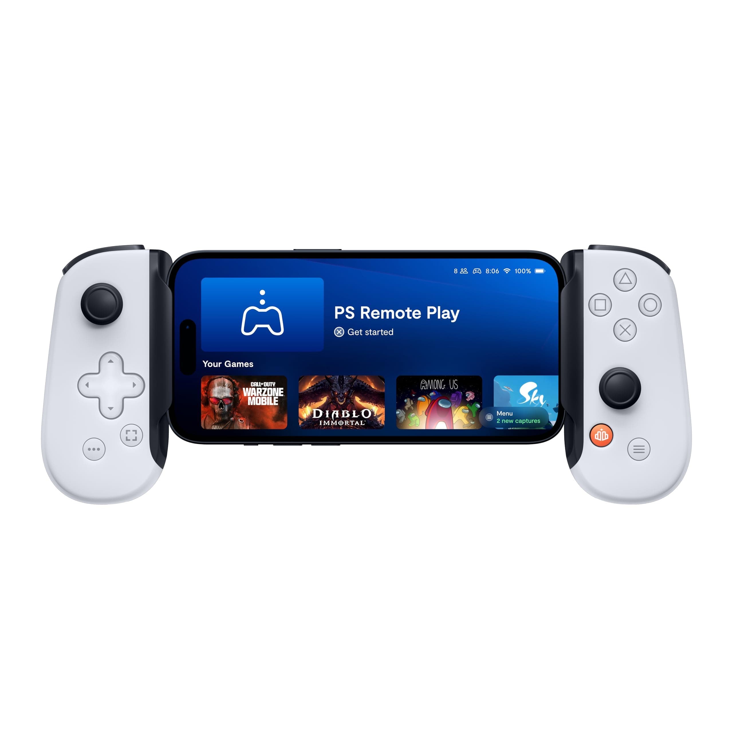 Backbone 2nd Gen PlayStation Edition Online Game Services Console for Android and iPhone 15 Series (USB-C) Turn Your Phone into a Gaming Console - Play PlayStation, Xbox, Call of Duty & More