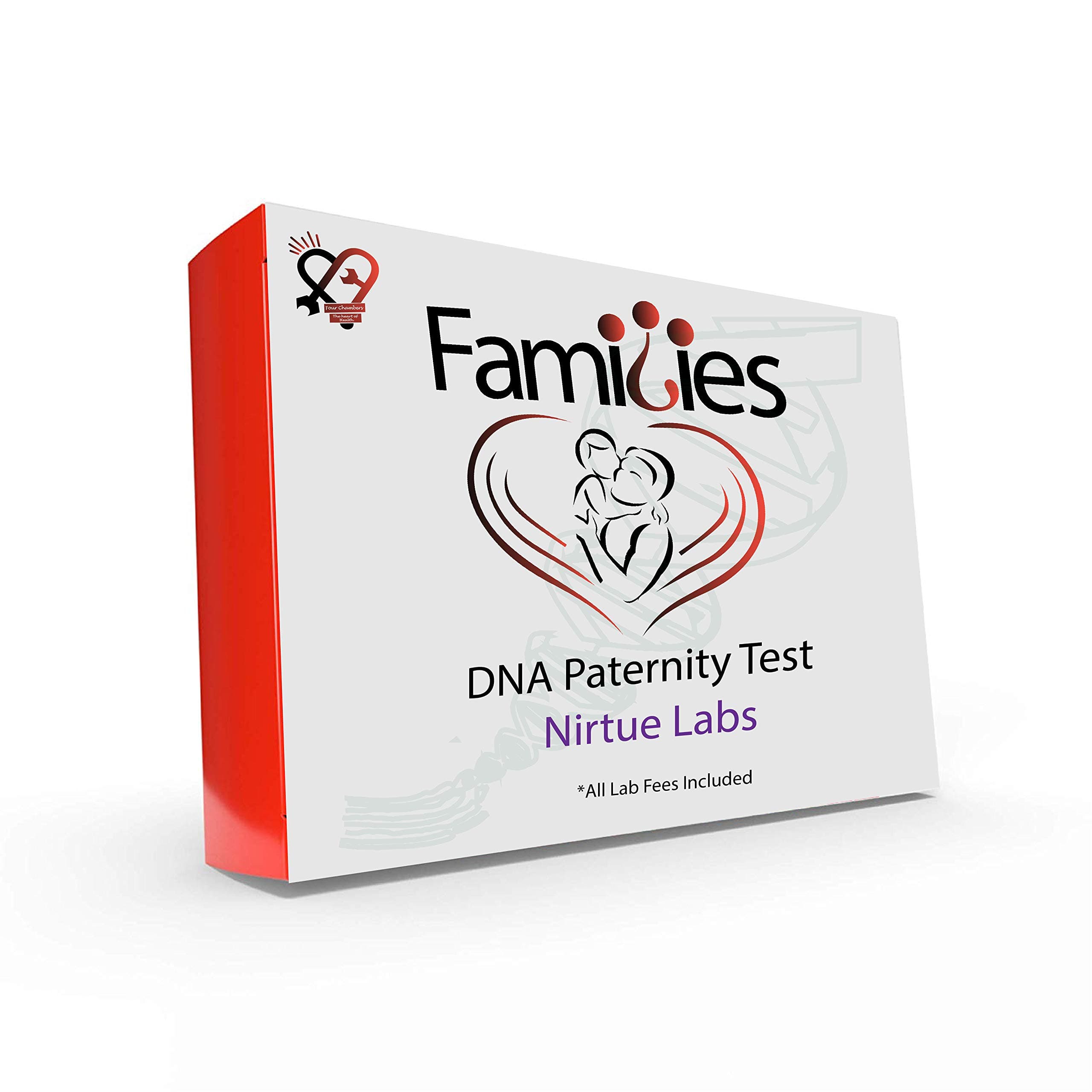 At Home DNA Paternity (Father) Test Kit - Includes All Lab Fees! | Greatest Accuracy (Next Gen) Guaranteed | Simple, Results to 100% Accuracy in The Privacy of Your Home! for 2-Person Analysis