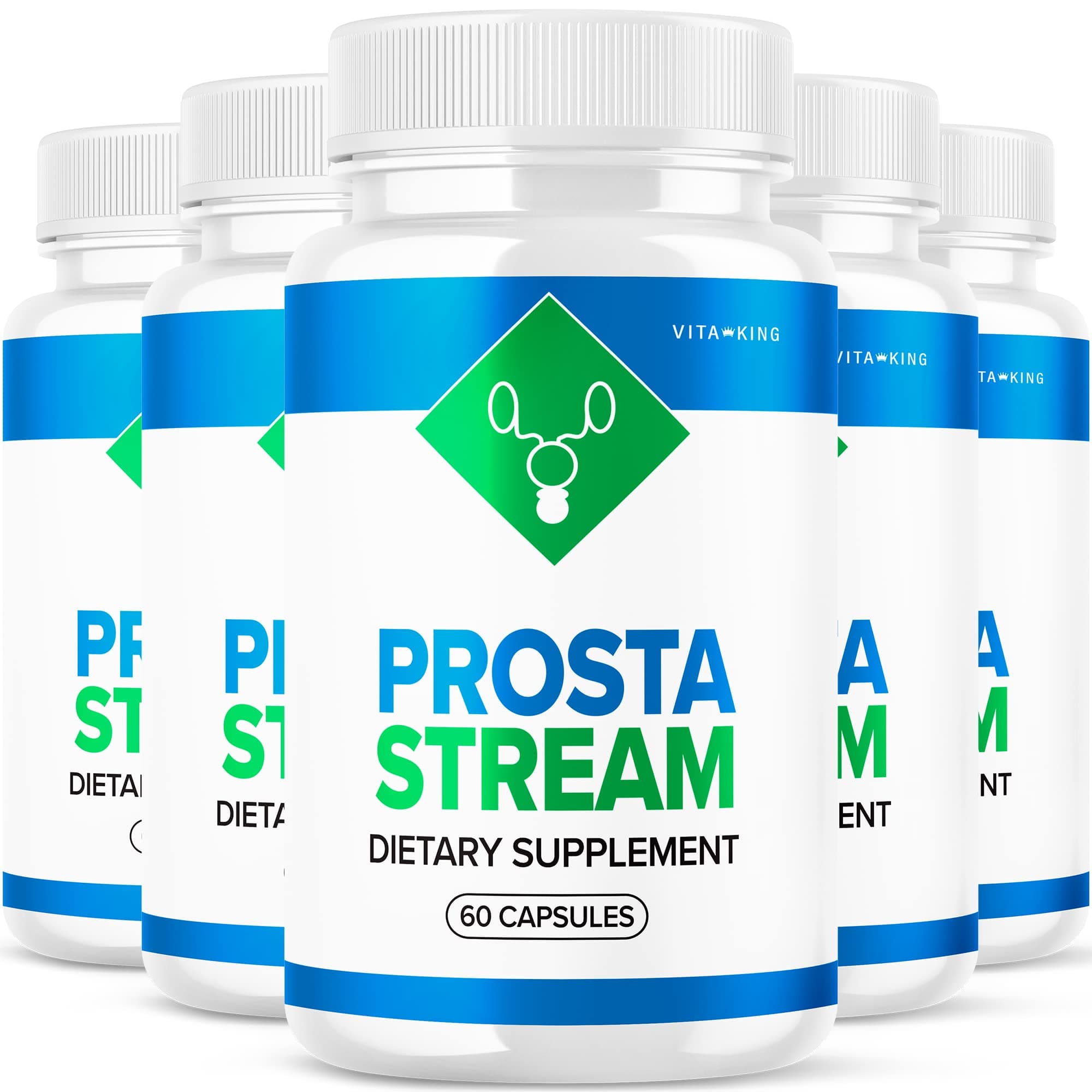 (5 Pack) Prosta Stream Prostate Supplement Prostastream Capsules Prostastream Pills Advanced Dietary Supplement (300 Capsules)