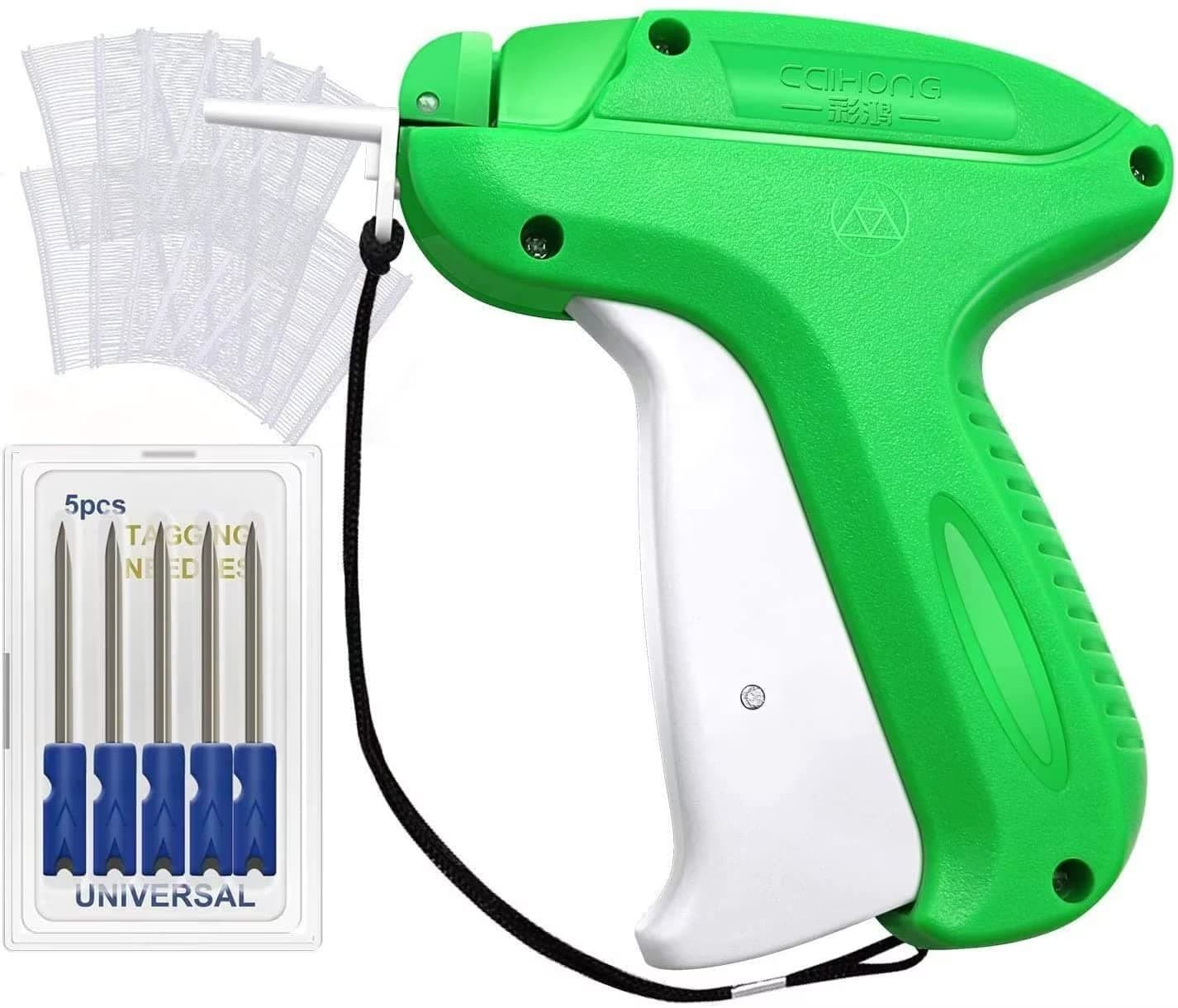 Tag Gun, Standard Label Tagging Gun +5 Replacement Needle +1000 Tags Barbs 50mm Price Label for Clothes Sock Hat+Safety Cap