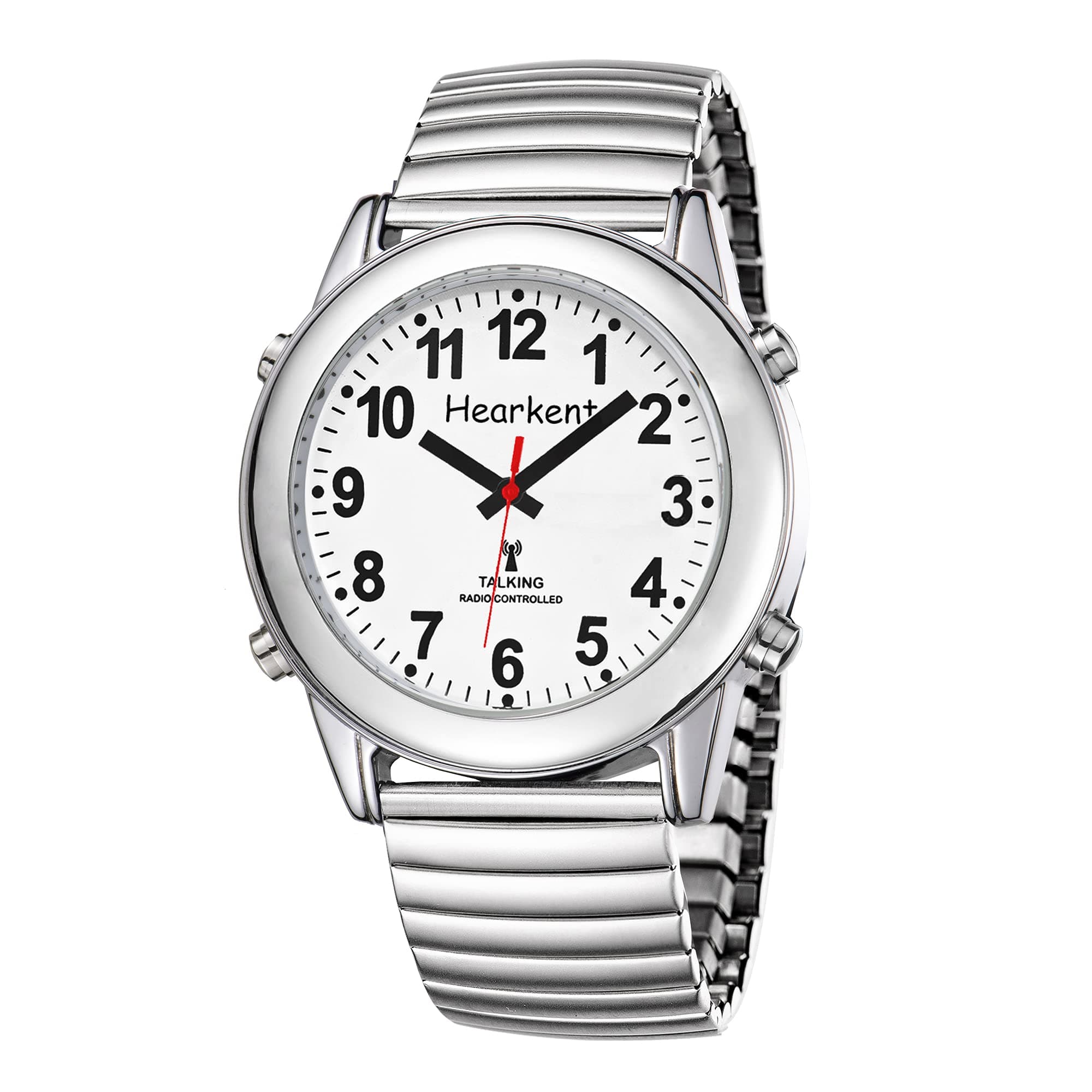Atomic Talking Watch with Large Numbers and Expandable Strap self-Setting for Visually impaired Blind or Elder People