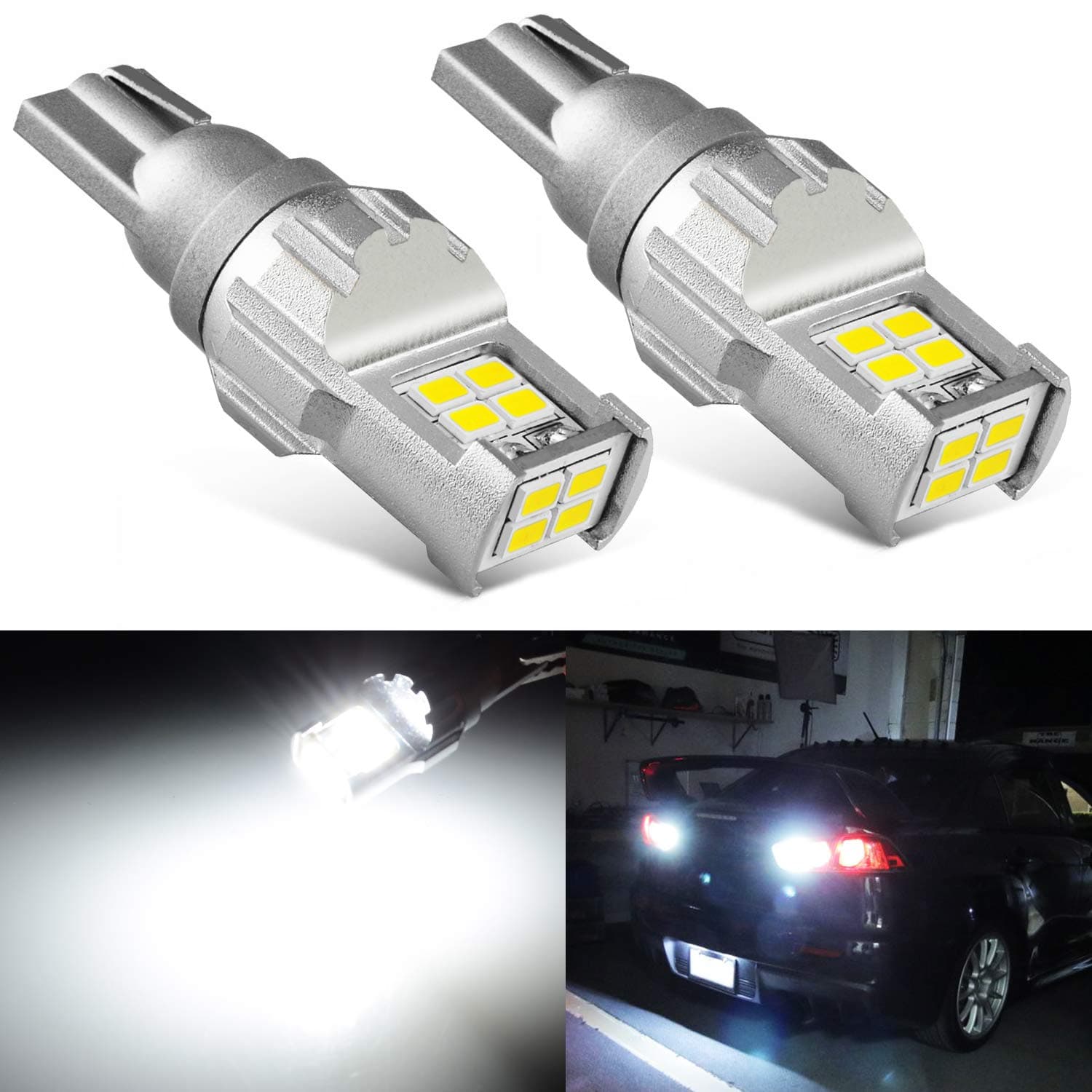 JDM ASTARHigh Performance Super Bright 1:1 Design 3020 Chips 921 912 Chipsets White LED Bulbs For Backup Reverse Lights