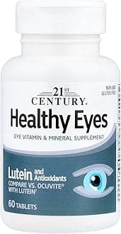 21st Century Healthy Eyes with Lutein, Eye Vitamin and Mineral Supplement - 60 Tablets