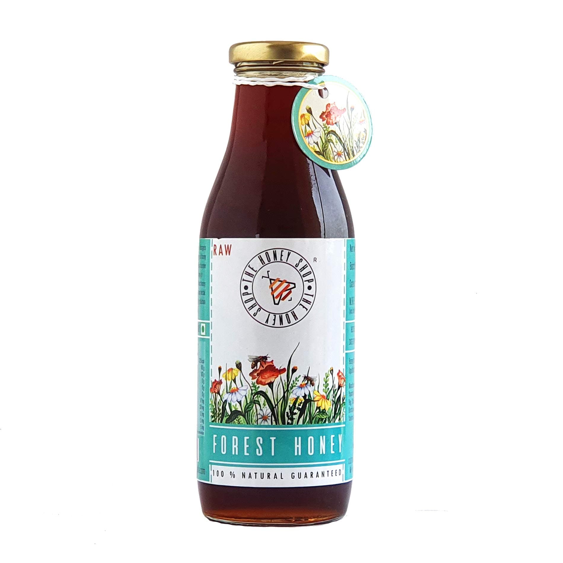 The Honey Shop Raw Organic Forest Honey, Wild, Unprocessed, Unheated, Non Pasteurized, Original Honey 100% pure and Natural, Collected From Deep Forest Apis Dorsata (700g) - Pack of 1
