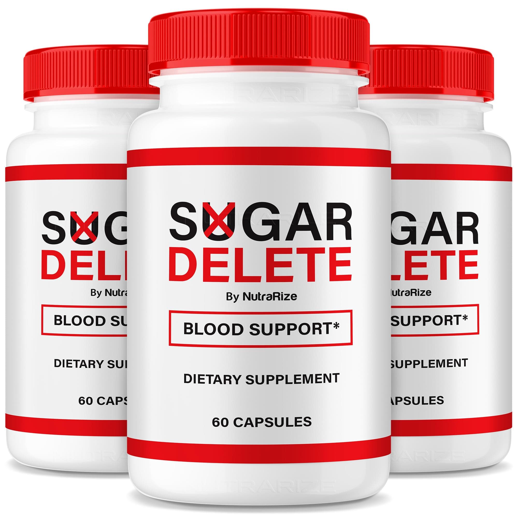 NutraRize (3 Pack) Sugar Delete Capsules, Official Support Formula for Overall Health, Sugar Delete Pills to Maintain Healthy Stable Levels, Premium SugarDelete Pastillas Review (180 Capsules)