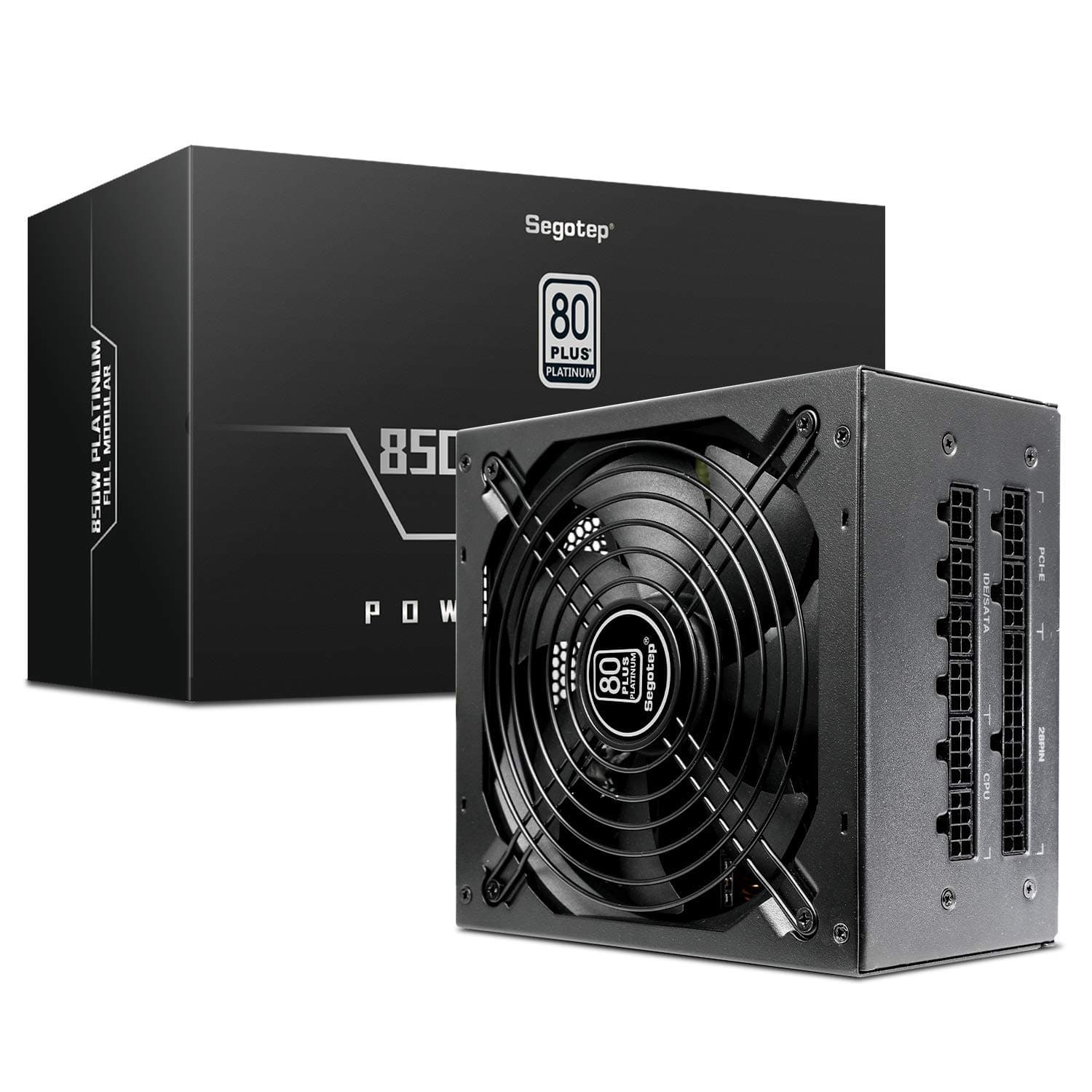 Segotep 850W Power Supply 80 Plus Platinum Certified Fully Modular Up to 92% Efficiency with 140mm Silent Fan