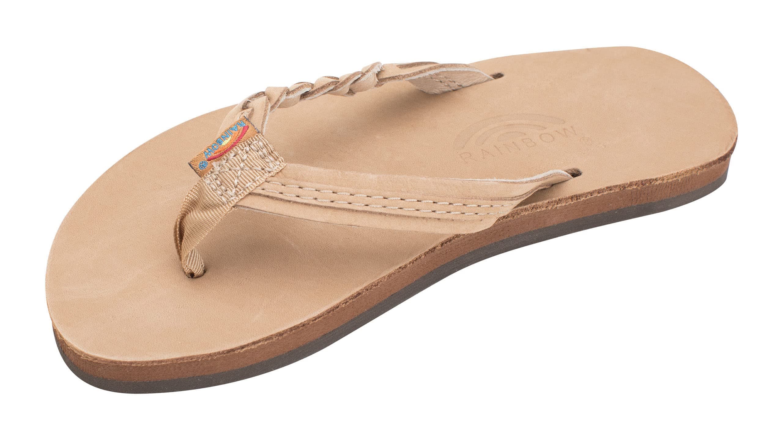 Rainbow SandalsKid's Single Layer Premier Leather Flirty Braidy