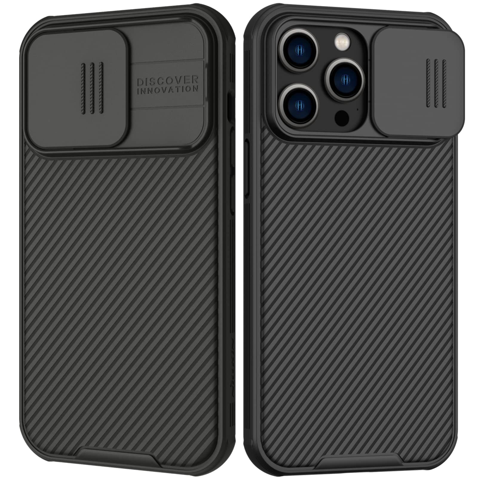 Nillkin for iPhone 14 Pro Max Case [Slide Camera Cover Protection] CamShield Pro Hard Slim Case Shockproof Dustproof Protective Phone Case for iPhone 14 Pro Max 6.7 inch 2022 Black