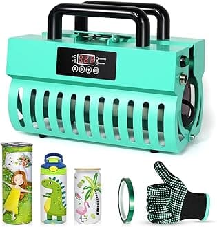 Realkant Tumbler Heat Press Machine, 110V Tumbler Press for 30OZ 20OZ Sublimation Skinny Straight Tumblers Glass Jar & 11-15OZ Mugs, Mug Tumbler Press with Heat Tape Gloves As Gift (Green)