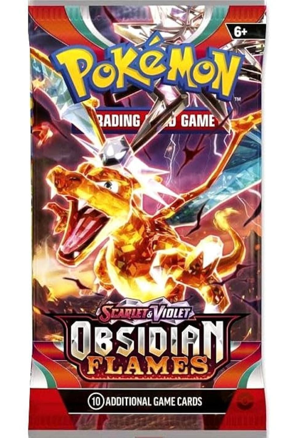 Pokemon - Obsidian Single Shield Booster Pack - 10 - Pack Artwork May Vary