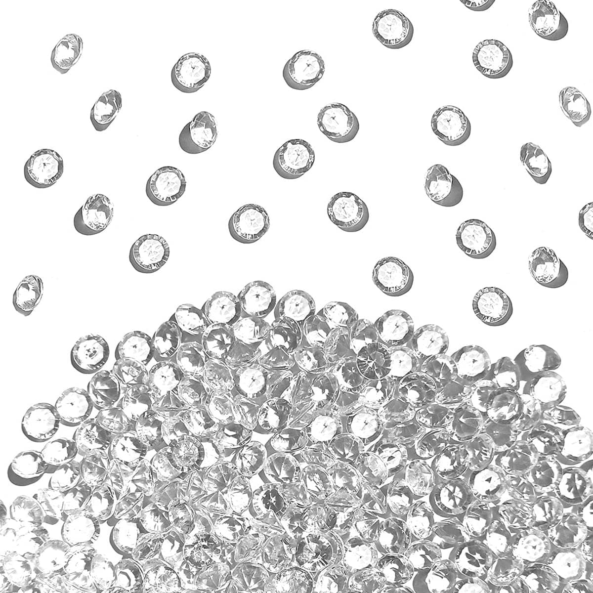 Clear Diamonds Crystals Acrylic 10000pcs Decorative Diamonds for Various Event, Party, Wedding(4MM)