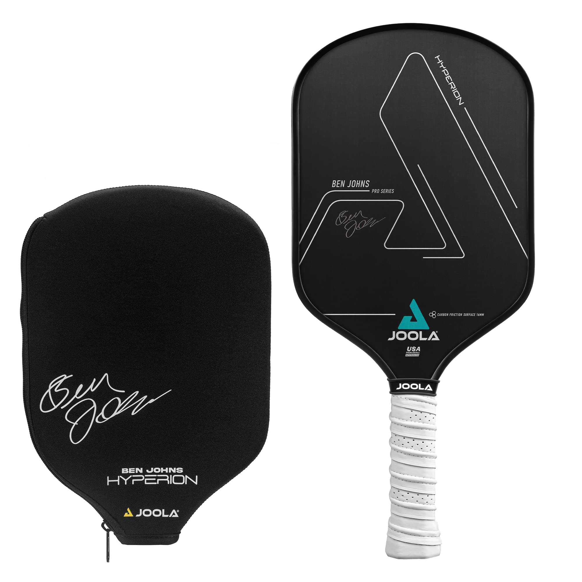 JOOLA Ben Johns Hyperion CFS Pickleball Paddle - Official Ben Johns Paddle - USAPA Approved Racket for Tournament Play - Edge to Edge Sweet Spot, Durable Max Spin Surface & Elongated Handle