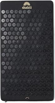Acupressure Mat for Relaxation, Massage Muscles, Aid Sleep & Unlock Inner Tension, Similar to Acupuncture, No Needles Required, Organic Cotton Certified (Premium, Level 3 Shakti Black)