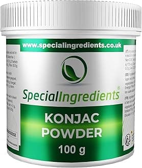 Konjac Gum Powder (Konjac Glucomannan) Premium Quality 100g - Vegan, Non-GMO, Gluten Free – Recyclable Container