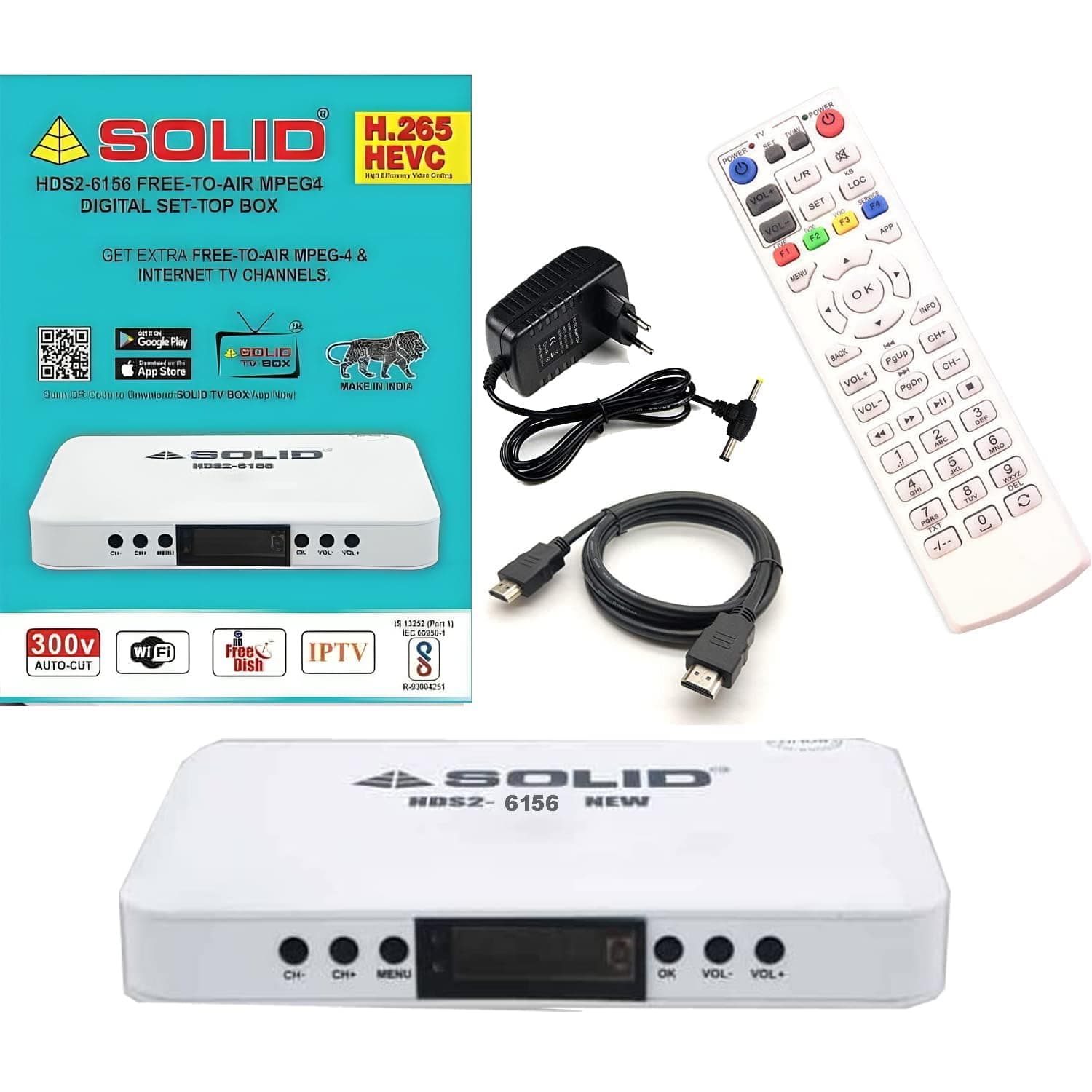 Tech-Unique Presents New Updtaed 2024 H.265 HEVC Support Solid HDS2X-6156DLX DVB-S2X H.265 HD FTA Set-Top Box