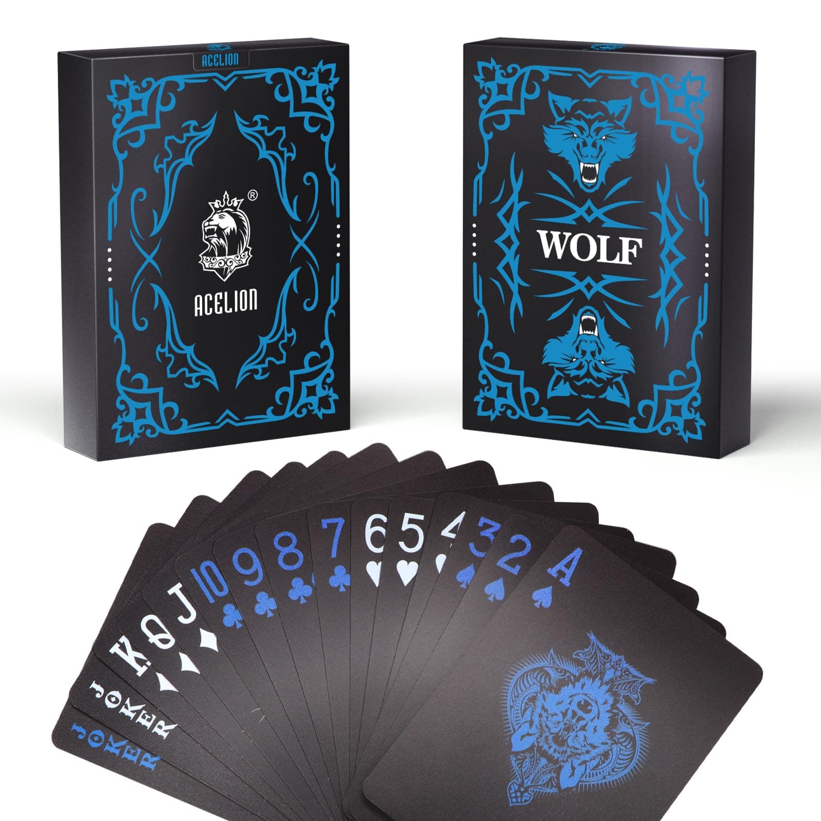 Wolf playing cards