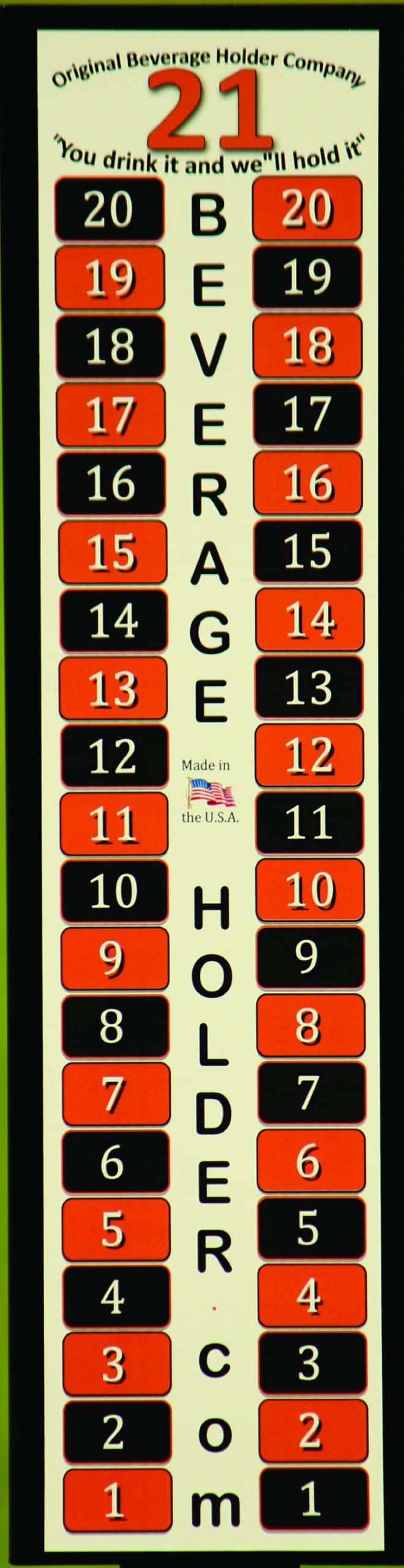 Portable Scoreboard Decal - black and orange