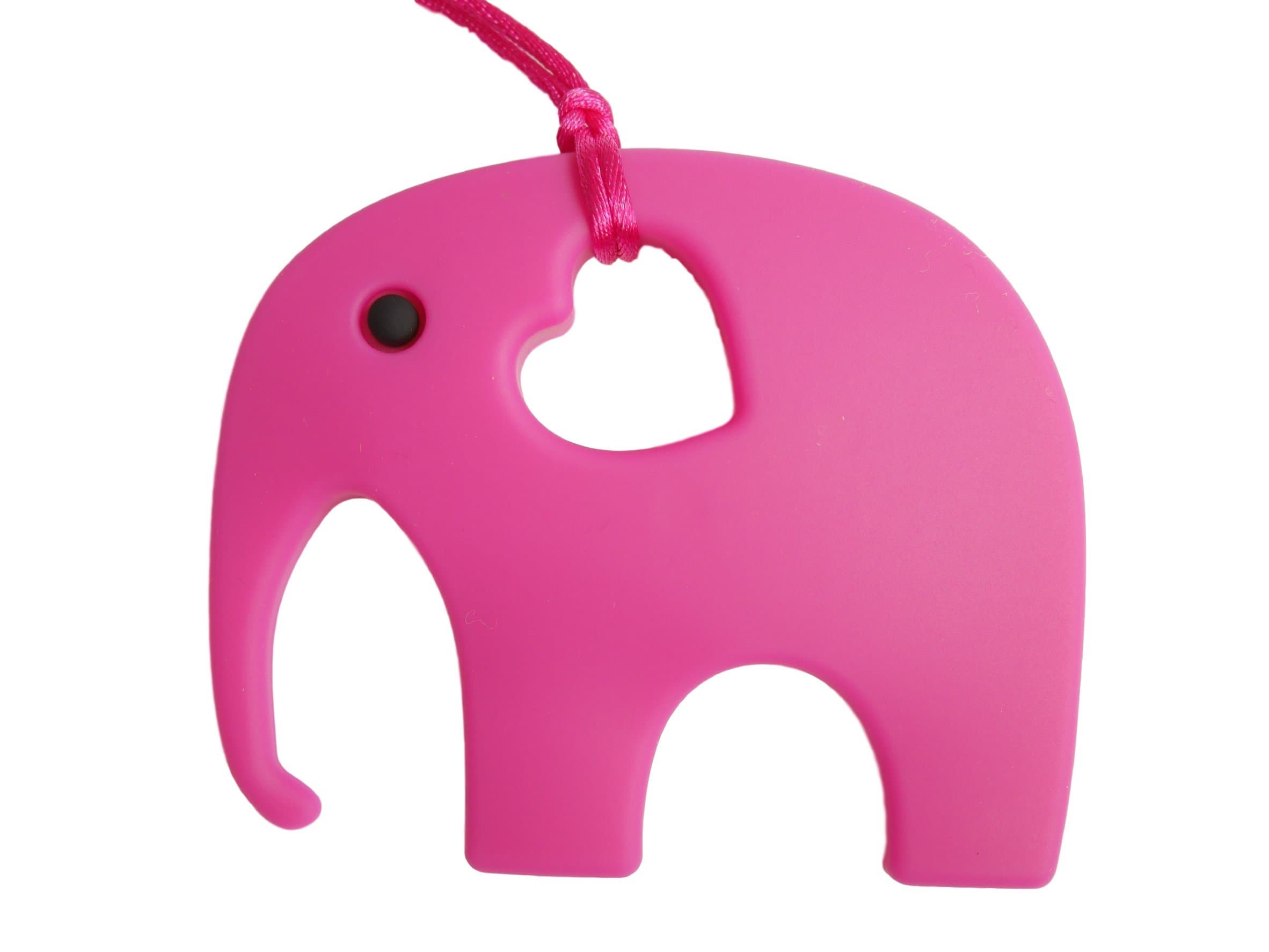 Elephant Teether Soother Silicone Toy BPA Free (Pink)