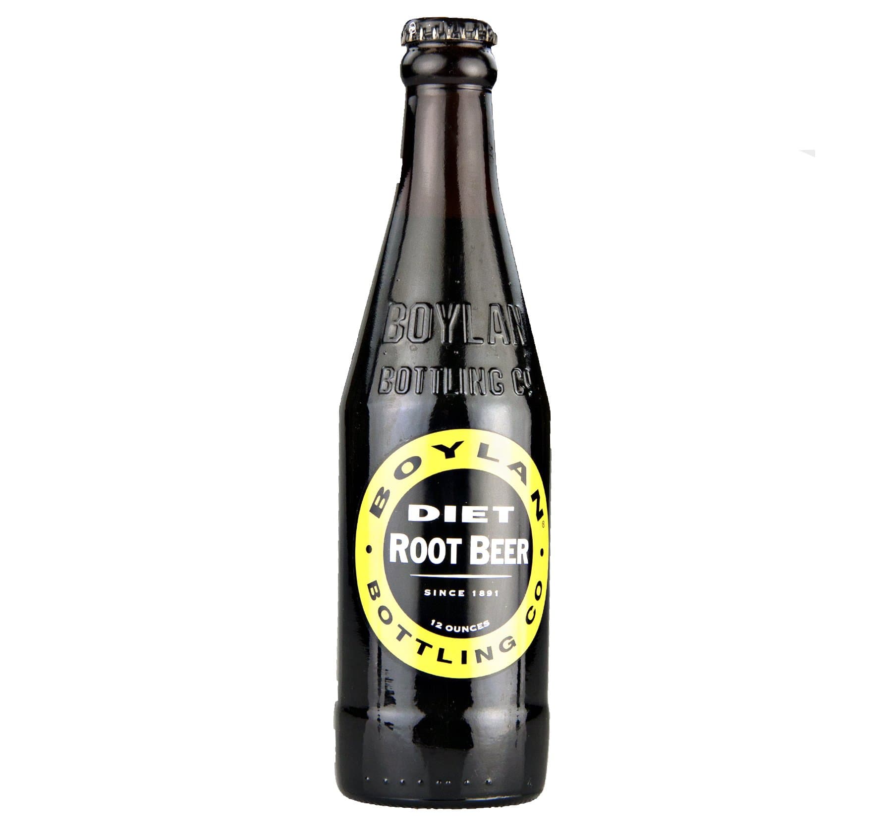 Boylan Diet Root Beer Soda 12 oz. (24 Bottles)