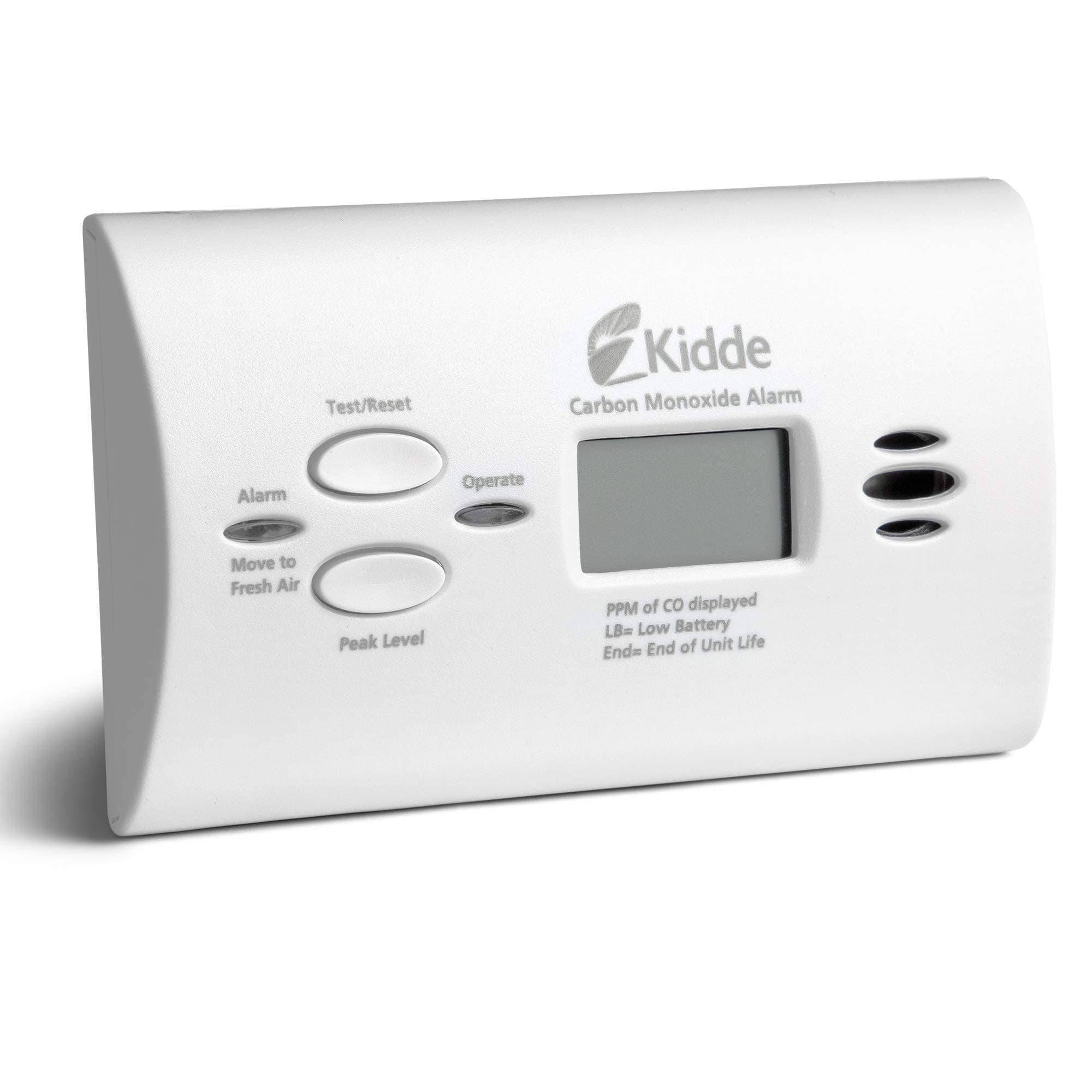 Carbon Monoxide Detector, AA Battery Powered CO Alarm with LEDs, Test-Reset Button, Low Battery Indicator, Portable