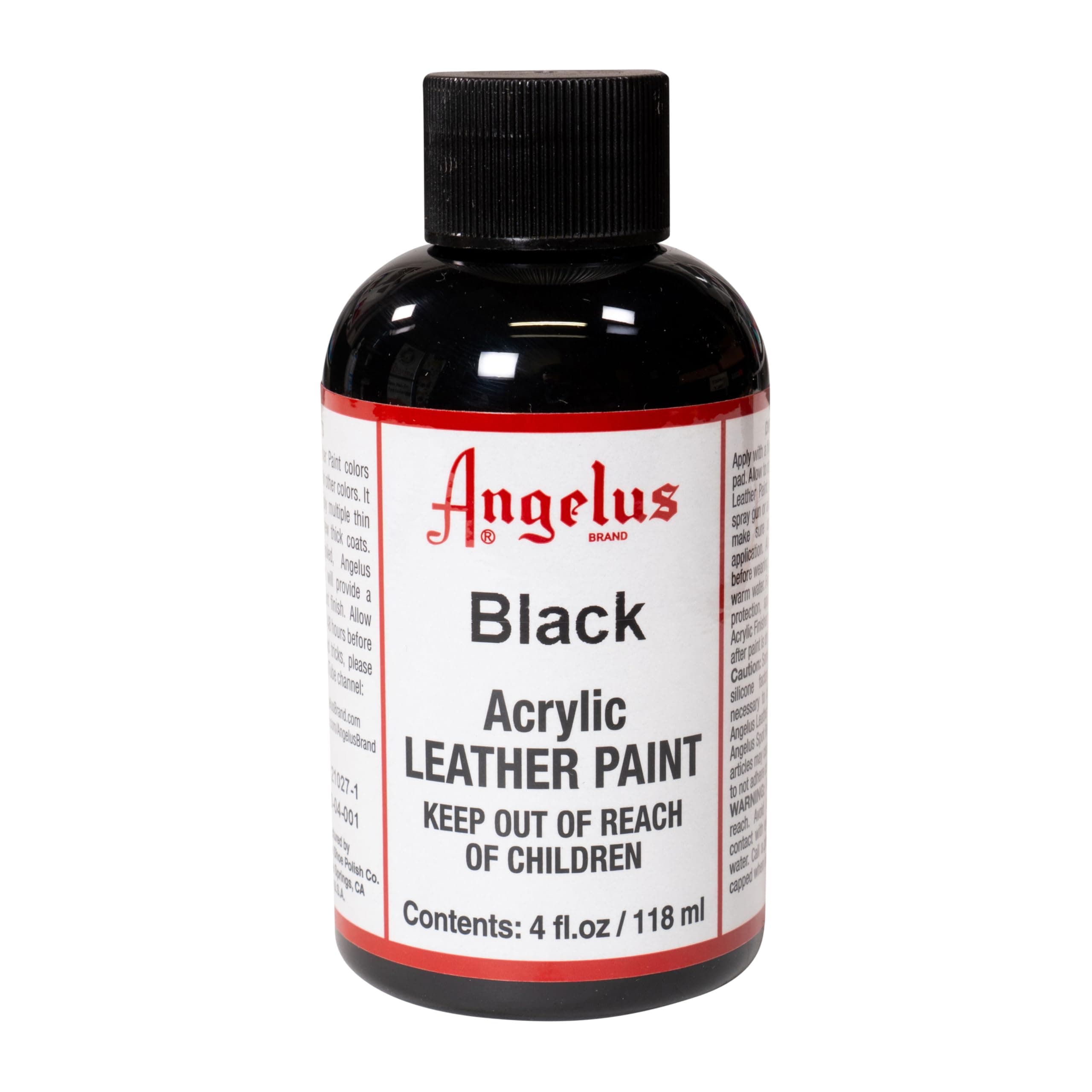 Angelus Leather Paint 4oz-Black