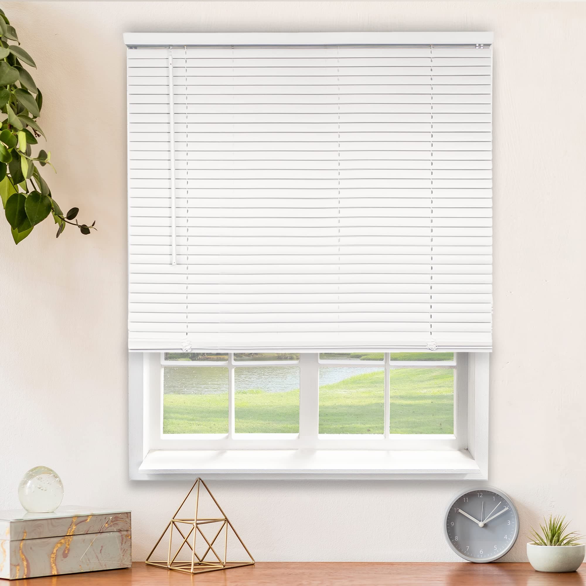 CHICOLOGY Blinds for Windows , Mini Blinds , Window Blinds , Door Blinds , Blinds & Shades , Camper Blinds , Mini Blinds for Windows , Horizontal Window Blinds , Gloss White, 30"W X 84"H