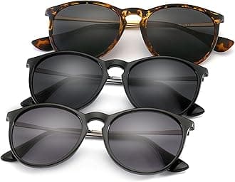 SUNGAIT Vintage Round Sunglasses for Women Men Classic Retro Designer Style