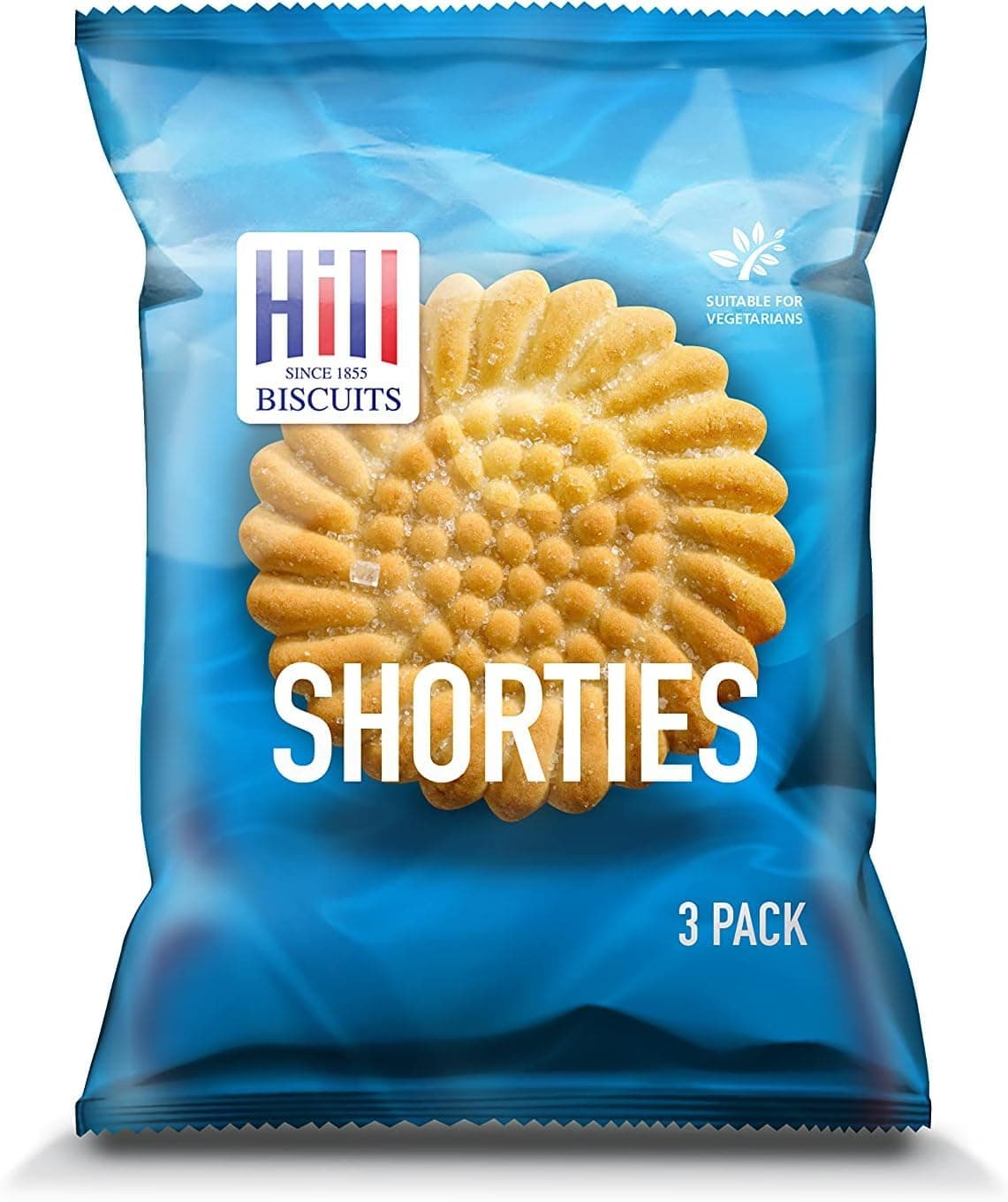 Hill Biscuit Portion Mini Packs | Perfect for On-The-Go Snacking, Office, Travel | Shorties Flavour - 20 Packs (3 Biscuits In Each Pack)