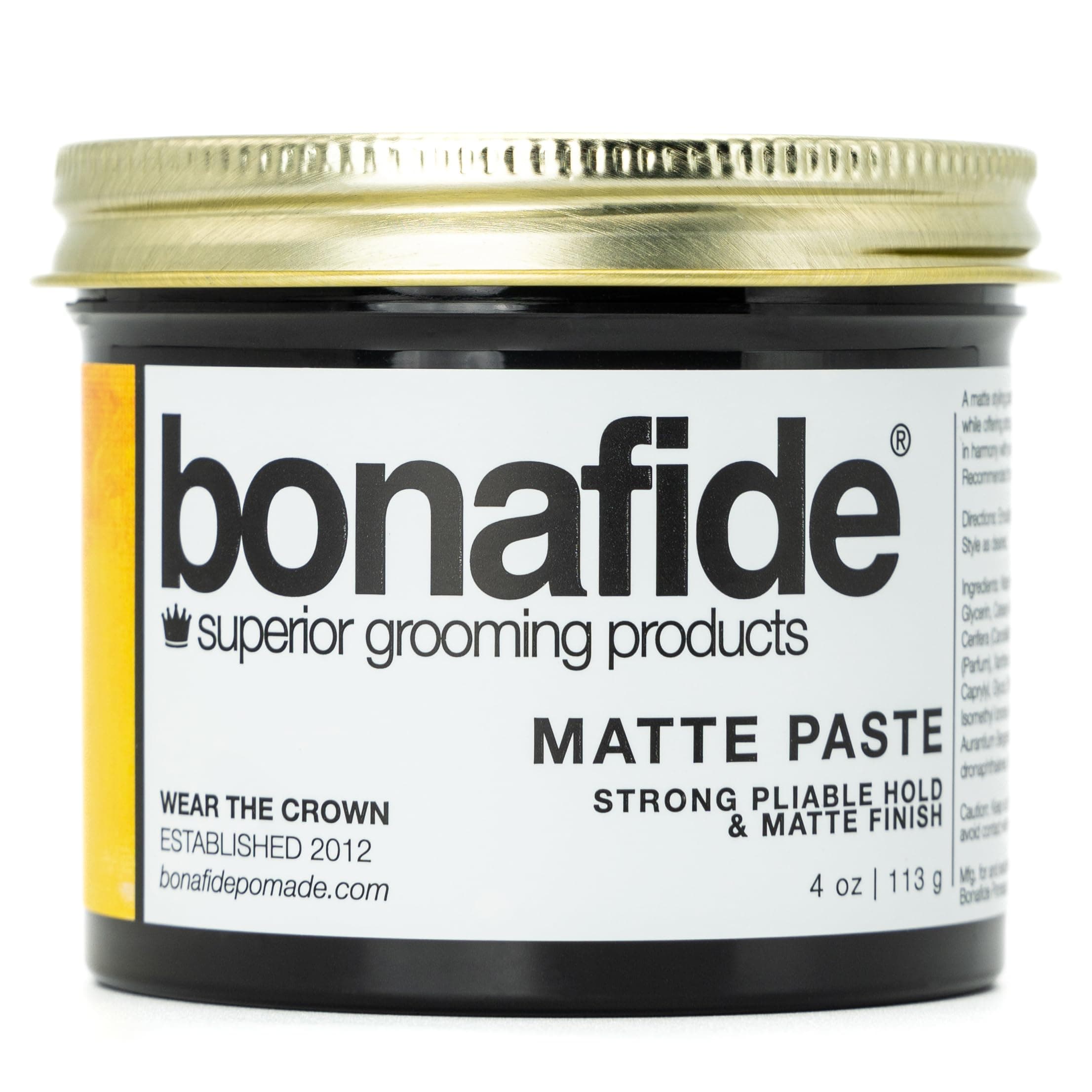 Bona Fide Pomade, Matte Paste 120ml