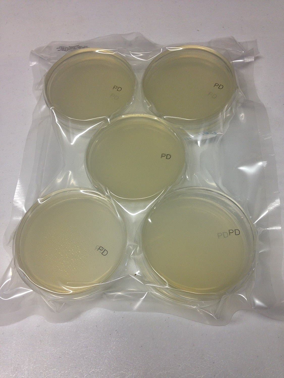 Potato Dextrose Agar (PDA), (25-Pack), Pre-Poured, Flat-Packed, Vacuum Sealed, 15x100mm Petri Plates