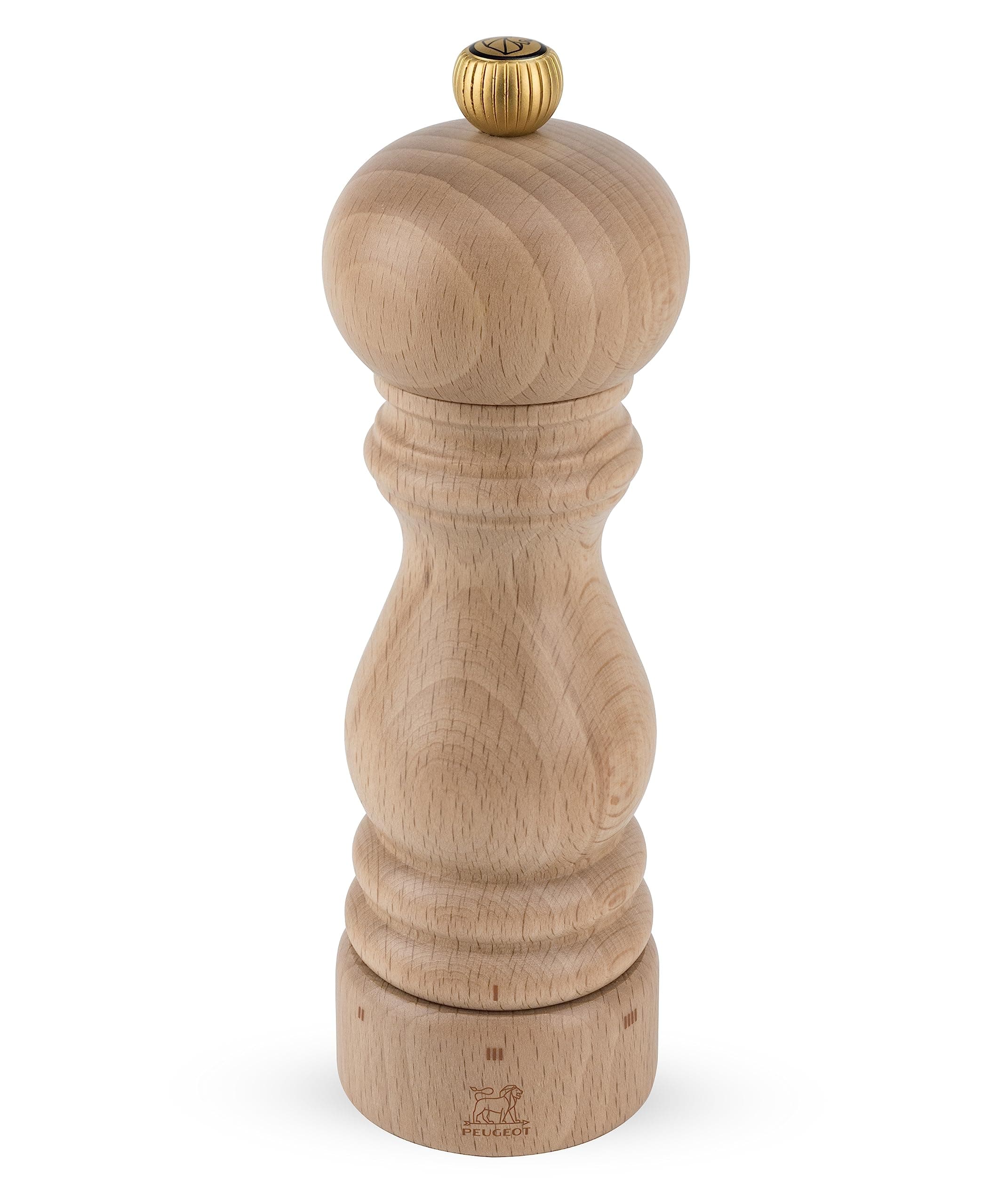 u'Select manual pepper mill in natural wood, 18 cm