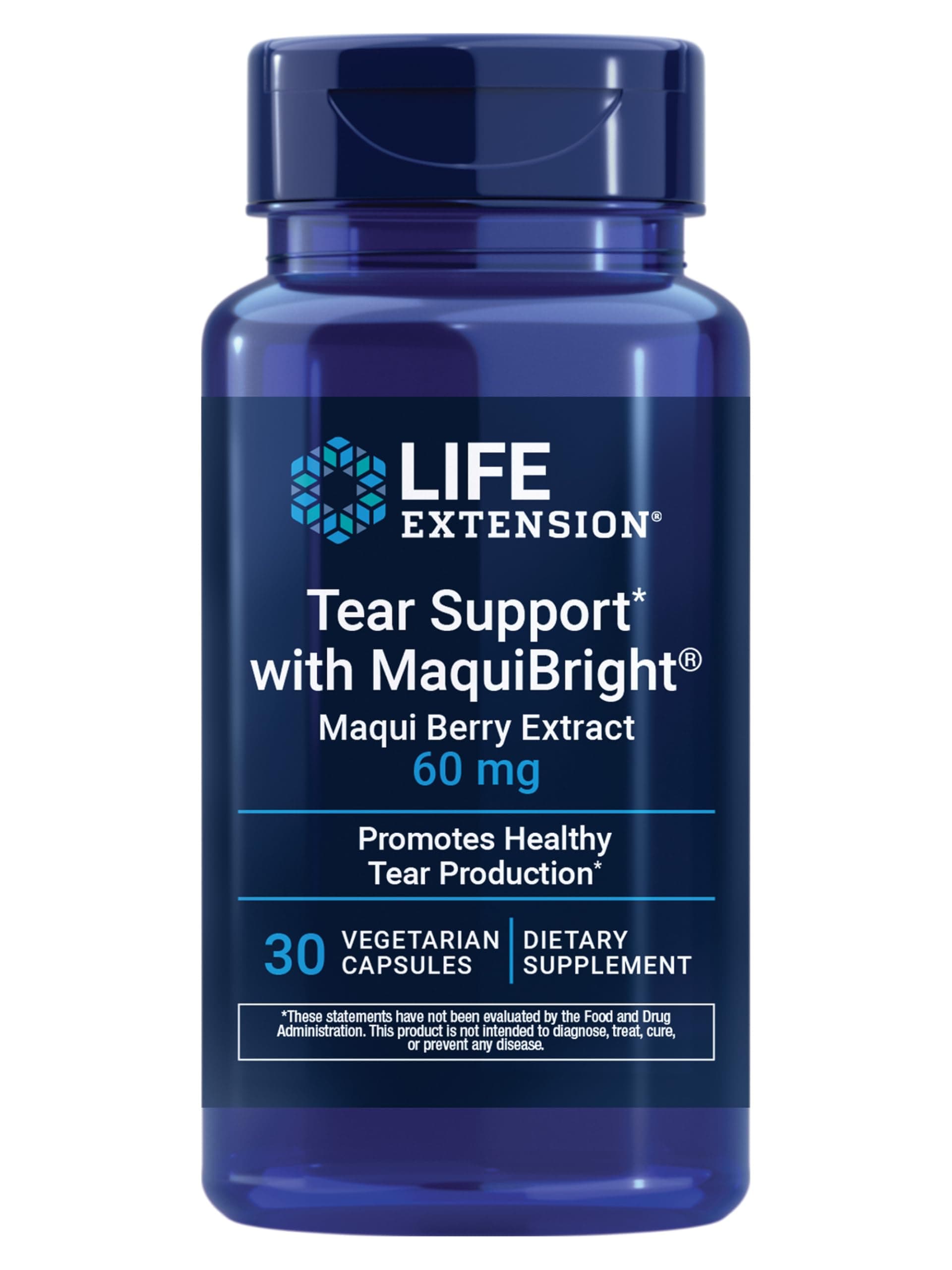 Life Extension Tear Support with MaquiBright, 60 mg, 30 Vcaps (Pack of 1)