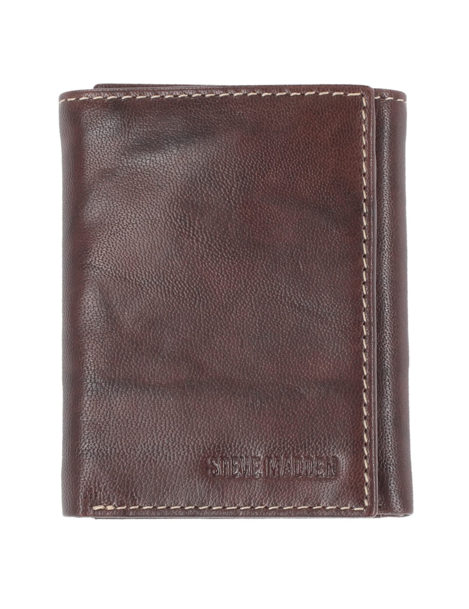 Men's Leather RFID Trifold Wallet with ID Window