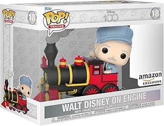 Funko Pop! Trains: Disney 100 - Walt Disney on Engine - Amazon Exclusive - Collectable Vinyl Figure - Gift Idea - Official Merchandise - Toys for Kids & Adults - Movies Fans