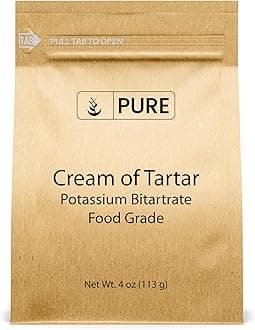 Pure Original Ingredients Cream of Tartar (4 oz) Pure & Natural, Baking & Cleaning, DIY Bath Bombs & More, Eco-Friendly Packaging,