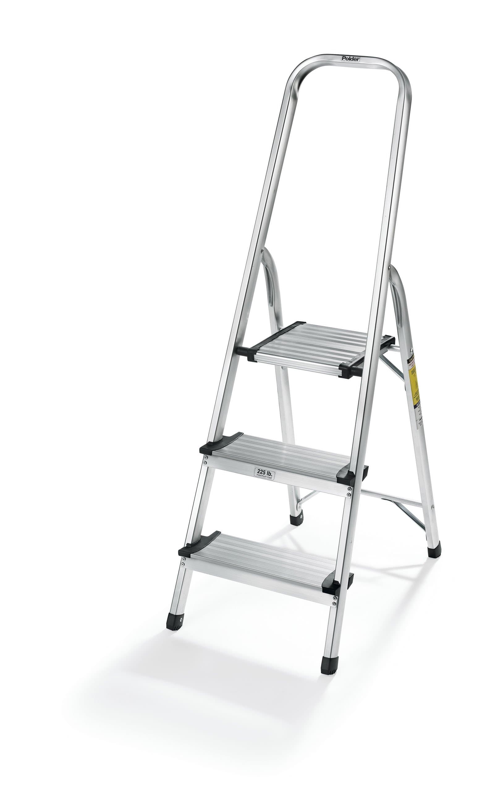 LDR-3500RM Ultralight 3-Step Stool, 52.5" Tall, 24.5" Top Step, Aluminum